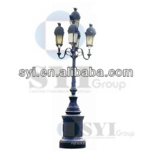 Grey Iron Street Lamp Post